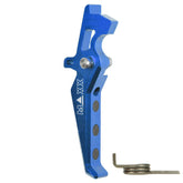 CNC Aluminum Advanced Trigger (Style E) - Blue
